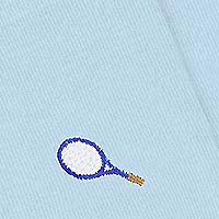 SOCKS ADAM LIGHT BLUE RACKET - A-dam