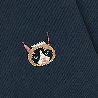 SOCKS NAVY CATFACE - A-dam
