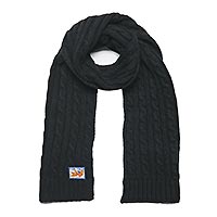 AFNF SCARF CABLE GREY - A Fish Named Fred