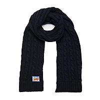 AFNF SCARF CABLE NAVY - A Fish Named Fred