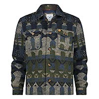 AZTEC JACKET DARK GREEN - A Fish Named Fred