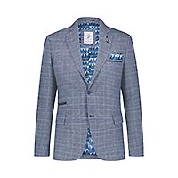BLAZER CHECKS BLUE - A Fish Named Fred