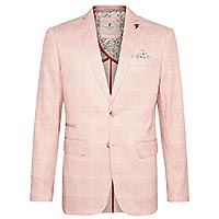 BLAZER CHECK SOFT PINK - Fred's Threads