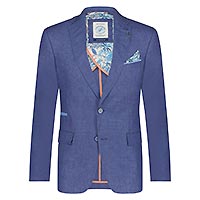 BLAZER COBALT LINEN - A Fish Named Fred