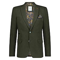 BLAZER DARK GREEN PIQUE - A Fish Named Fred