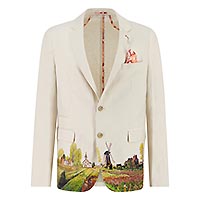 BLAZER LINEN ART SAND - A Fish Named Fred