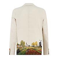 BLAZER LINEN ART SAND - A Fish Named Fred