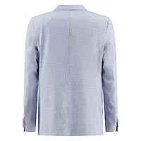 BLAZER LINEN LOOK LIGHT BLUE - A Fish Named Fred