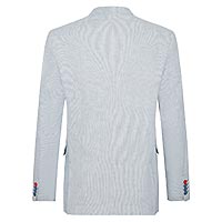 BLAZER LINEN STRIPES LITE BLUE - A Fish Named Fred