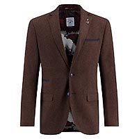 BLAZER PIQUE CHOCO BROWN - A Fish Named Fred