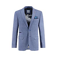 BLAZER PIQUE JEANS BLUE - A Fish Named Fred