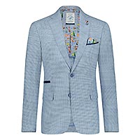 BLAZER SMALL BLUE CHECKS - A Fish Named Fred