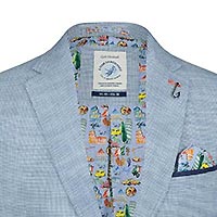 BLAZER SMALL BLUE CHECKS - A Fish Named Fred