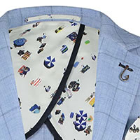 BLAZER WINDOWPANE BLUE - A Fish Named Fred