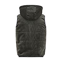 BODYWARMER RIB DARK GREEN - A Fish Named Fred