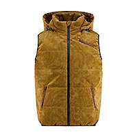 BODYWARMER RIB MUSTARD - A Fish Named Fred