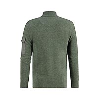 CARDIGAN MELANGE DARK GREEN - A Fish Named Fred