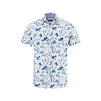 CHEMISETTE DOODLE COBALT - A Fish Named Fred