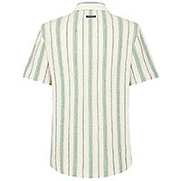 CHEMISETTE KNIT STRIPES VERT - A Fish Named Fred
