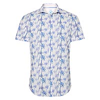 CHEMISETTE PALM TREE OFF WHITE - A Fish Named Fred
