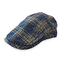 FLAT CAP BLUE YELLOW - A Fish Named Fred