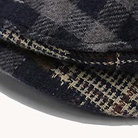 FLAT CAP CHECK DARK GREEN - A Fish Named Fred