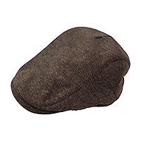 FLAT CAP PIQUE CHOCOLATE BROWN - A Fish Named Fred