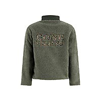 FLEECE JACKET HEDGE GREEN - A Fish Named Fred