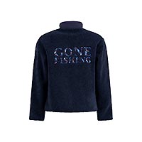 FLEECE JACKET NAVY - A Fish Named Fred