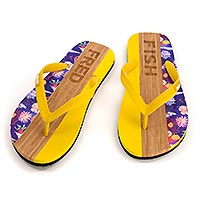 FLIP FLOP AFNF TROPICAL YELLOW - A Fish Named Fred