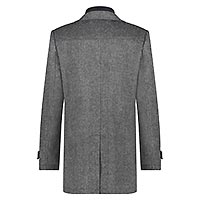 FUNNELNECK COAT DARK GREY - A Fish Named Fred
