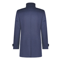 FUNNEL NECK COAT NAVY  - A Fish Named Fred