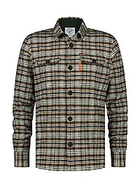 OVERSHIRT CHECKS DARK GREEN - A Fish Named Fred
