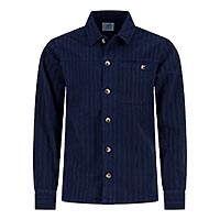 OVERSHIRT HERRINGBONE NAVY - A Fish Named Fred