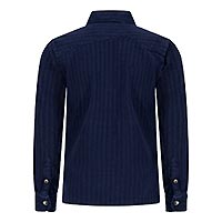 OVERSHIRT HERRINGBONE NAVY - A Fish Named Fred