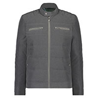 PADDED BIKER JACKET GREY - A Fish Named Fred