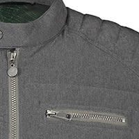 PADDED BIKER JACKET GREY - A Fish Named Fred