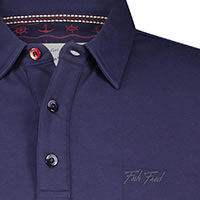 POLO MERCERISED LS NAVY  - A Fish Named Fred