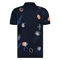 POLO NAVY PRINT EMBROIDERY - A Fish Named Fred