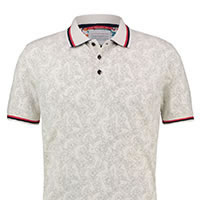 POLO WHITE FLORAL PIQUE - A Fish Named Fred