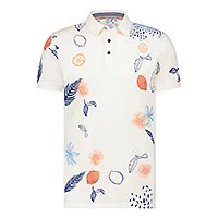 POLO WHITE PRINT EMBROIDERY - A Fish Named Fred
