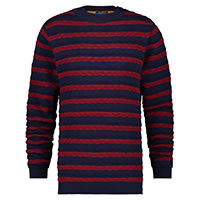 PULL STRIPED CABLE NAVY RED - A Fish Named Fred