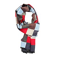 SCARF BLOCK MULTICOLOR BLUE - A Fish Named Fred