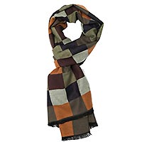 SCARF BLOCK MULTICOLOR GREEN - A Fish Named Fred