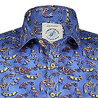 SHIRT ART FISHES BLUE - A Fish Named Fred