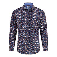 SHIRT BOTTLE ROW NAVY - A Fish Named Fred
