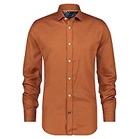 SHIRT BRUSHED HERRINGBONE RUST - A Fish Named Fred