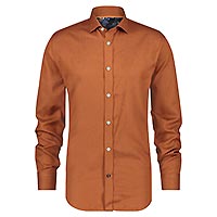 SHIRT BRUSHED HERRINGBONE RUST - A Fish Named Fred