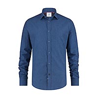 SHIRT BRUSHED TWILL BLUE - A Fish Named Fred