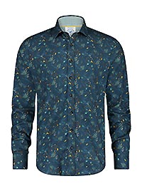 SHIRT FOREST ANIMALS TEAL BLUE - A Fish Named Fred